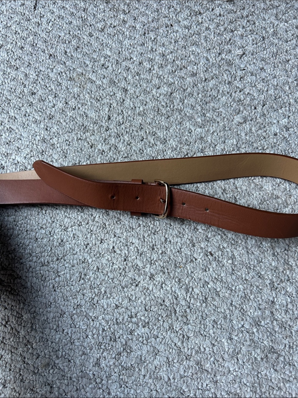 Old Navy Brown Leather Belt with Tan Reverse